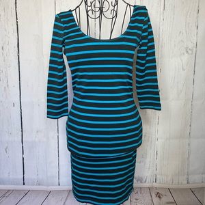 Bebe bodycon quarter sleeve dress